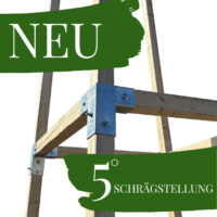 Mannser-Kanzelecken inkl. Montagematerial 5° Kanzelbeinschrägstellung